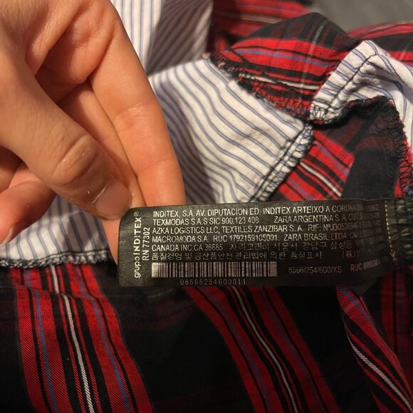 Womens ZARA Premium Collection, Asymmetrical Button-Up Blouse - Picture 9 of 9